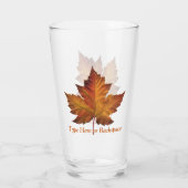 Canada Glass Canada Maple Leaf Glasses Custom Glas (Achterkant)