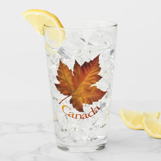 Canada Glass Canada Maple Leaf Glasses Custom Glas (Voorkant ijs)