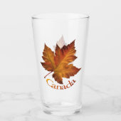Canada Glass Canada Maple Leaf Glasses Custom Glas (Voorkant)