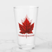 Canada Glass Canada Maple Leaf Glasses Custom Glas (Achterkant)