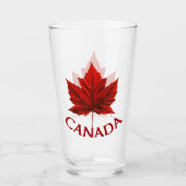 Canada Glass Canada Maple Leaf Glasses Custom Glas (Voorkant)