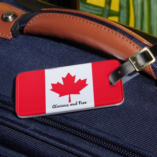 Canada '' Glorieus en Vrij  Bagage Label