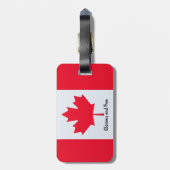 Canada 'Glorious and Free Bagagelabel (Achterkant verticaal)