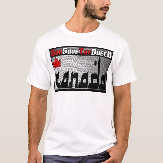 Canada - God redt de koningin T-shirt (Voorkant)