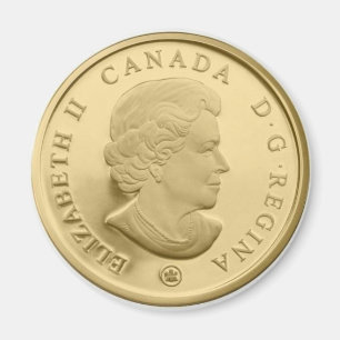 Canada Gold Dollar Face Magneet