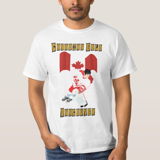 Canada Gold - Mannen Olympische Hockey T-shirt (Voorkant)