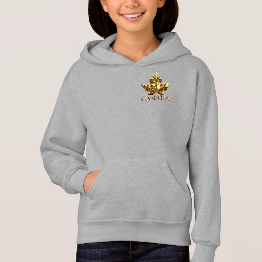 Canada Gold Medal Girl's Canada Hooded Jassen (Voorkant)