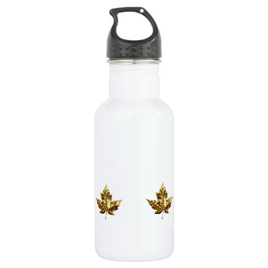 Canada Gold Medal Maple Leaf Souvenir Waterfles (Achterkant)