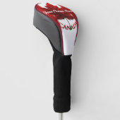 Canada Golf Gifts Canada Maple Leaf Driver Hoesje Golfheadcover (Schuin)