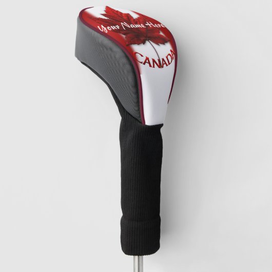 Canada Golf Gifts Canada Maple Leaf Driver Hoesje Golfheadcover (Schuin)