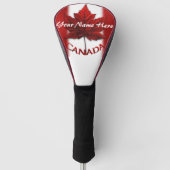 Canada Golf Gifts Canada Maple Leaf Driver Hoesje Golfheadcover (Voorkant)