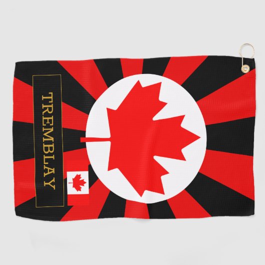 Canada Golf & premium Canadese vlag / Patriots Golfhanddoek (Horizontaal)