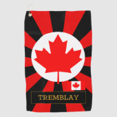 Canada Golf & premium Canadese vlag / Patriots Golfhanddoek (Voorkant)