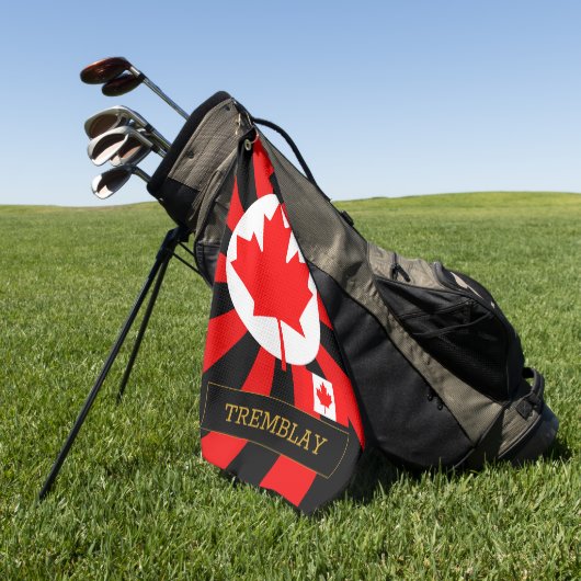 Canada Golf & premium Canadese vlag / Patriots Golfhanddoek (Groen)