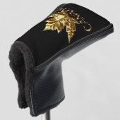 Canada Golf Putter Club Hoesje Sporty Canada Gold Golfheadcover (3/4 voorkant)
