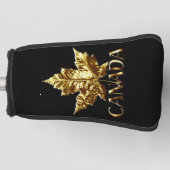 Canada Golf Putter Club Hoesje Sporty Canada Gold Golfheadcover (Voorkant)