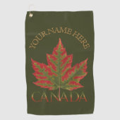 Canada Golf Towel Canada Maple Leaf Golf Towels Golfhanddoek (Voorkant)