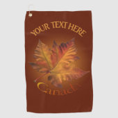 Canada Golf Towel Canada Maple Leaf Golf Towels Golfhanddoek (Voorkant)