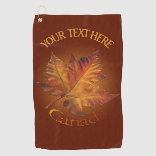 Canada Golf Towel Canada Maple Leaf Golf Towels Golfhanddoek (Voorkant)