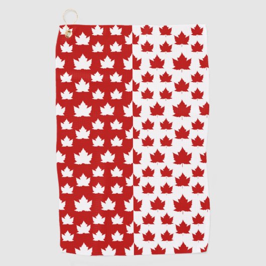 Canada Golf Towel Canada Maple Leaf Towels Golfhanddoek (Voorkant)