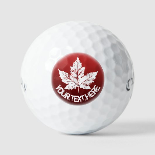Canada Golfballen Gepersonaliseerde Golf Cadeaus C (Voorkant)