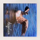 Canada gooit haar Natuur met blauw water op haar v Legpuzzel (Horizontaal)