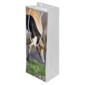 Canada Goos Wijn Cadeautas (Achterkant Gekanteld)