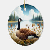 Canada Goose Aandenken Keramisch Ornament (Links)