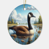 Canada Goose Aandenken Keramisch Ornament (Links)