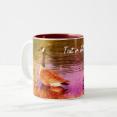 Canada Goose Art gepersonaliseerd Tweekleurige Koffiemok (Voorkant links)