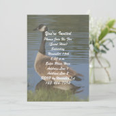 Canada Goose Art Natuur Party Kaart (Staand voorkant)