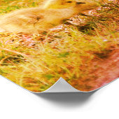 Canada Goose Babies Wildlife Art Poster (Hoek)