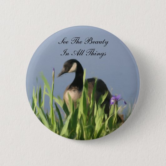 Canada Goose Beauty Inspirerend Button (Voorkant)