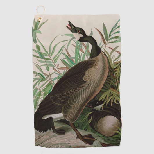 Canada Goose Birds of America Audubon Print Golfhanddoek (Voorkant)