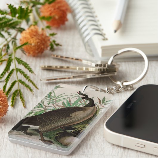 Canada Goose Birds of America Audubon Print Sleutelhanger (Voorkant Rechts)