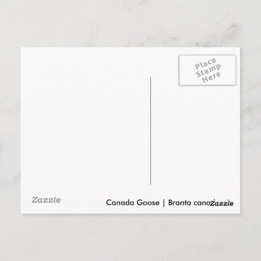 Canada Goose Briefkaart (Achterkant)