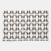 Canada Goose Bruin Witte Keuken Handdoeken (Horizontaal)