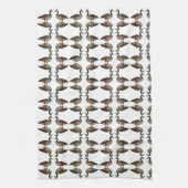 Canada Goose Bruin Witte Keuken Handdoeken (Verticaal)