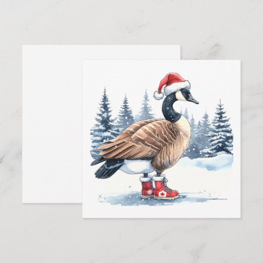 Canada Goose Canadese Kerstmis Feestdagenkaart (Voorkant / Achterkant)