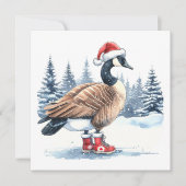 Canada Goose Canadese Kerstmis Feestdagenkaart (Voorkant)
