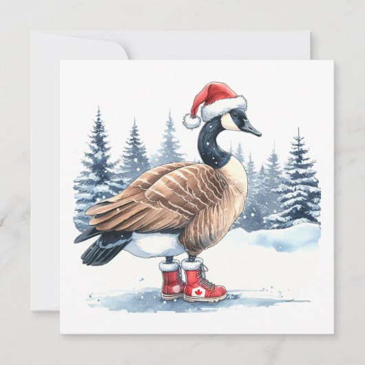 Canada Goose Canadese Kerstmis Feestdagenkaart (Voorkant)