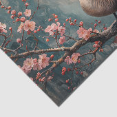 Canada Goose Cherry Blossoms Schilderij Decoupage Tissuepapier (Detail)