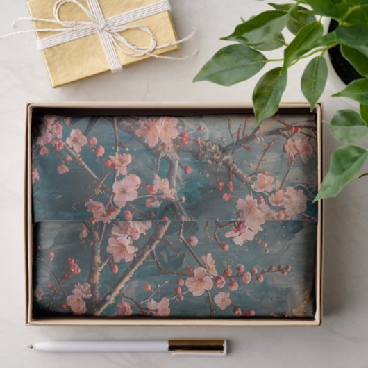 Canada Goose Cherry Blossoms Schilderij Decoupage Tissuepapier (Geschenk)