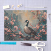 Canada Goose Cherry Blossoms Schilderij Decoupage Tissuepapier (Craft)