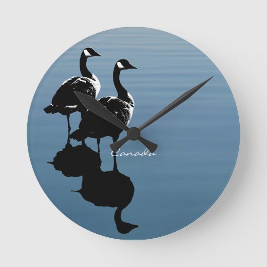 Canada Goose Clock Gifts Canada Souvenir Clock Ronde Klok (Voorkant)