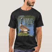 Canada Goose Confucius Knowledge Quote  T-shirt (Voorkant)