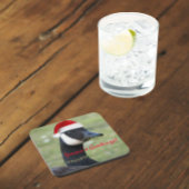 Canada Goose Dearing Red Santa Hat Vakantie Bier Onderzetter