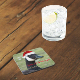 Canada Goose Dearing Red Santa Hat Vakantie Bier Onderzetter