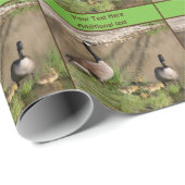 Canada Goose Family Animal Specialized Cadeaupapier (Rol Hoek)