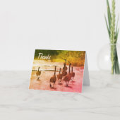 Canada Goose Family Natuur Hartelijk dank Bedankkaart (Voorkant)